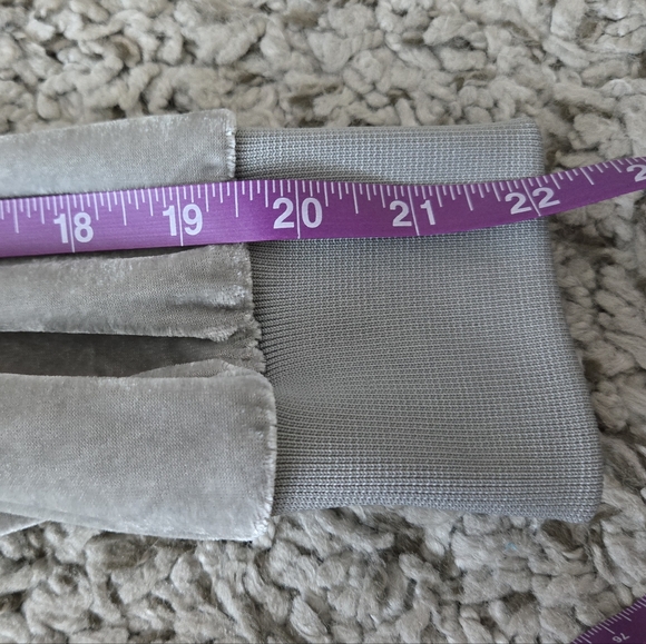 Daya By Zendaya Velour Velvet Silver Gray Track Jacket Zip Up Long Sleeve Sz XS - Picture 14 of 16